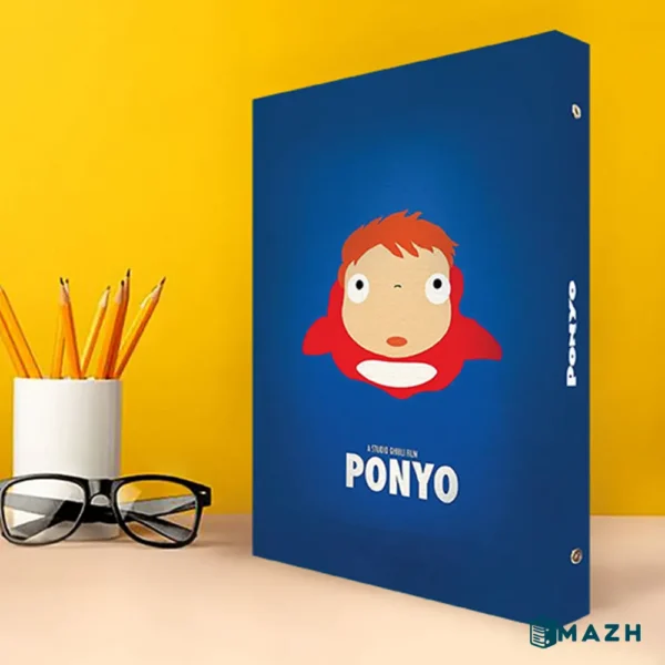 دفتر کلاسور 26 حلقه پدیده نقش طرح انیمه Ponyo