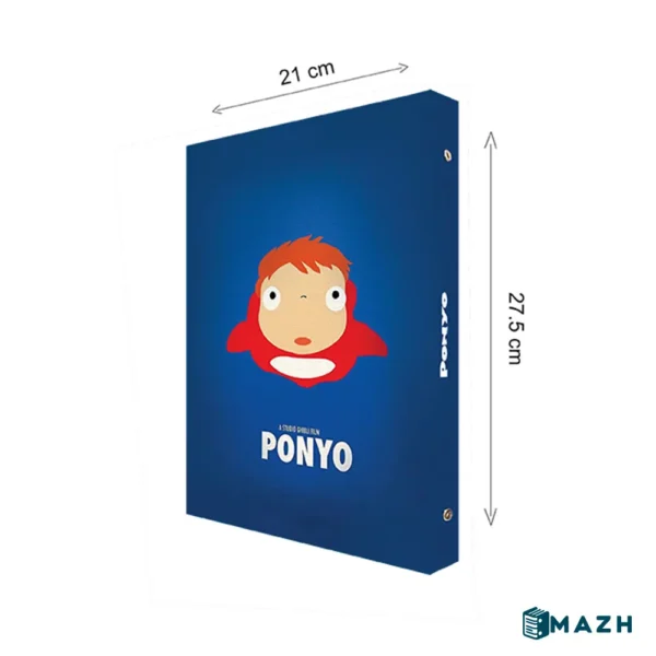 دفتر کلاسور 26 حلقه پدیده نقش طرح انیمه Ponyo