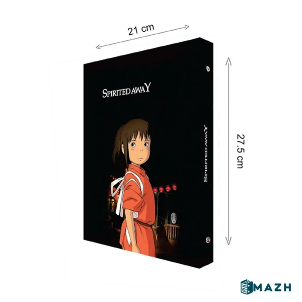 دفتر کلاسور 26 حلقه پدیده نقش طرح انیمه Spirited Away